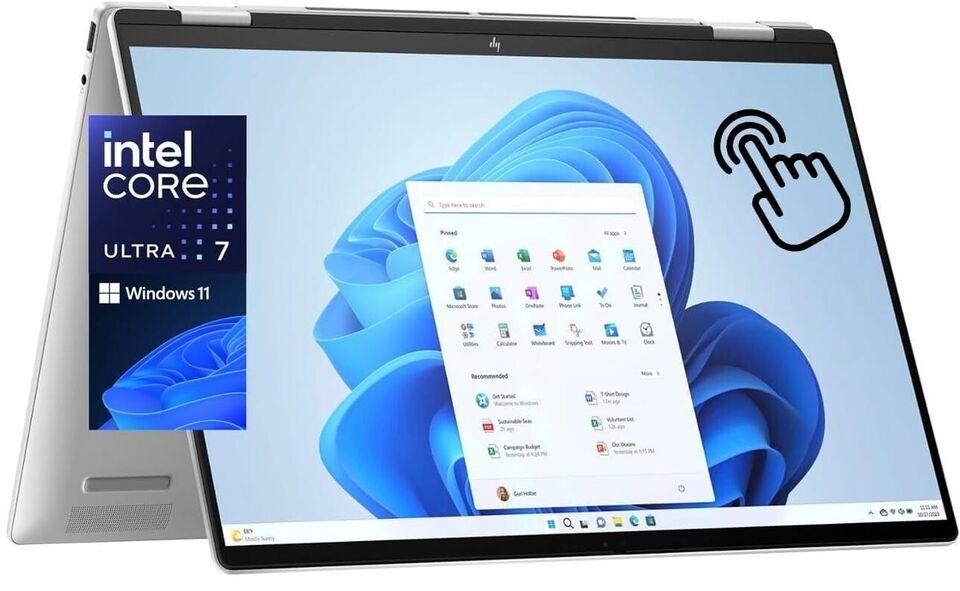 New HP ENVY x360 2-in-1 14" FHD Touch Core 7 150U 16GB 2TB SSD FPReader Webcam - Image 2