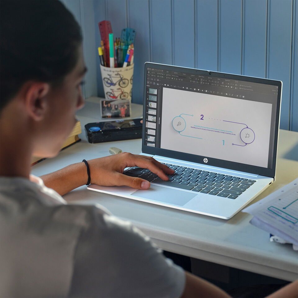 New HP Chromebook 14" HD Pentium Quad-Core N200 4GB 128GB UFS Webcam Chrome OS - Image 8