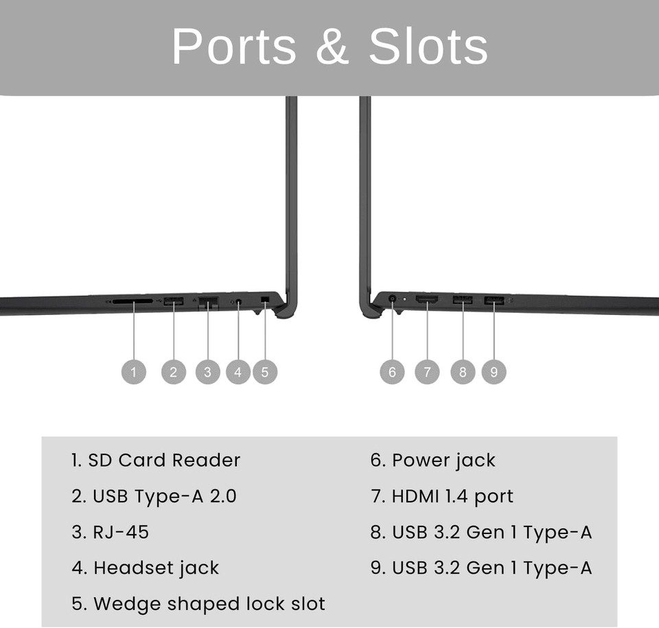 Dell Vostro 3520 15.6" FHD 120Hz Core i5-1235U 16GB 512GB SSD Webcam Win 11 Pro - Image 6
