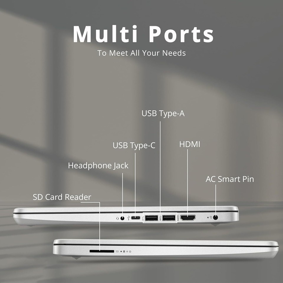 HP Laptop 14" HD Touch BrightView Quad-Core N4120 16GB RAM 64GB eMMC Cam Win 11 - Image 6
