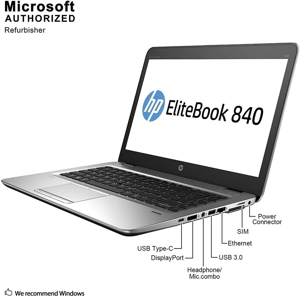 HP Elitebook 840 G3 14" FHD i5-6300U 8GB 256GB SSD Webcam WIFI Win10 Pro - Image 8