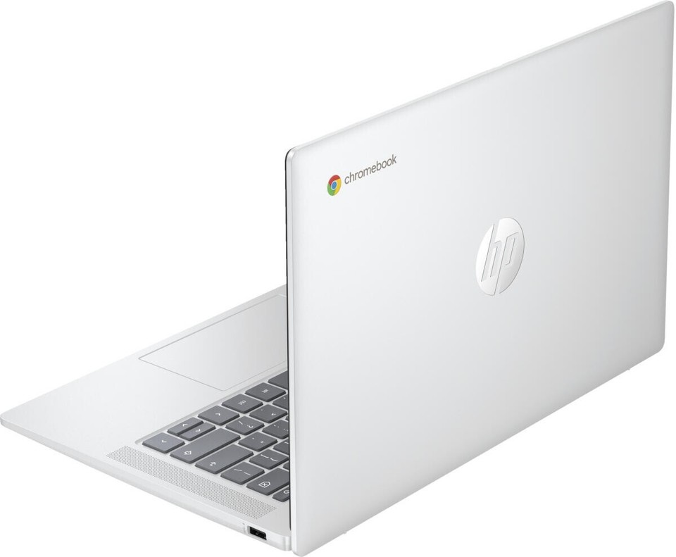 HP Chromebook 14" HD Pentium Quad-Core N200 4GB 128GB UFS Webcam ChromeOS Silver - Image 6