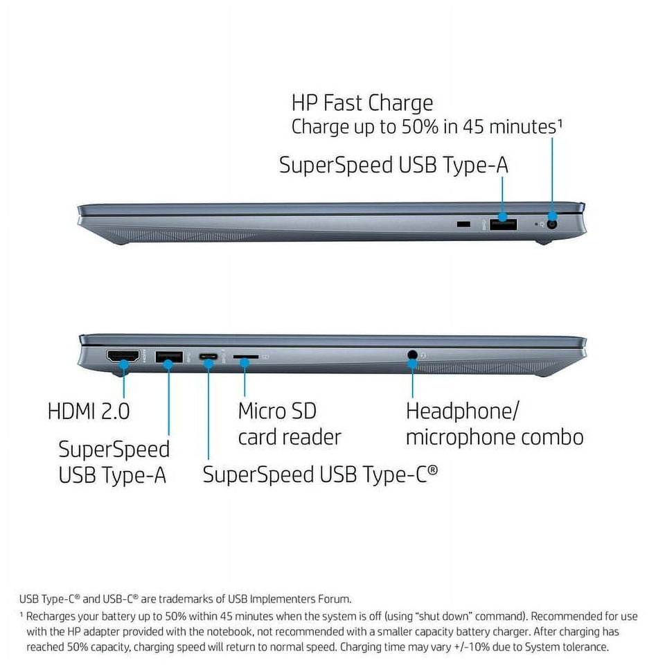 HP Pavilion 15.6" FHD 6-Core Ryzen 5 5500U 32GB Ram 1TB NVM SSD Webcam Win 11 - Image 3