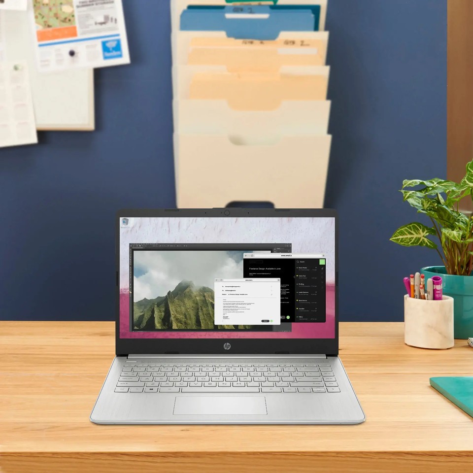 New HP Laptop 14" HD Intel Celeron N4120 16GB 128GB eMMC Cam Office 365 Silver - Image 11