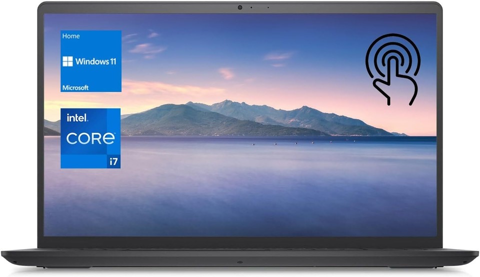 Dell Inspiron 3520 15.6" FHD Touch i7-1255U 32GB 1TB PCIe SSD Webcam Win11 Black