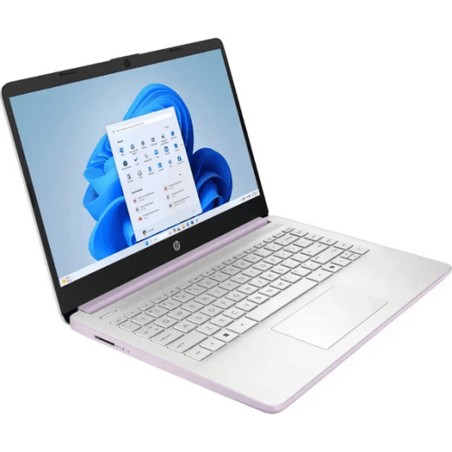 New HP Laptop 14" HD Intel N150 16GB 128GB UFS Webcam Office 365 Win 11 Lavender