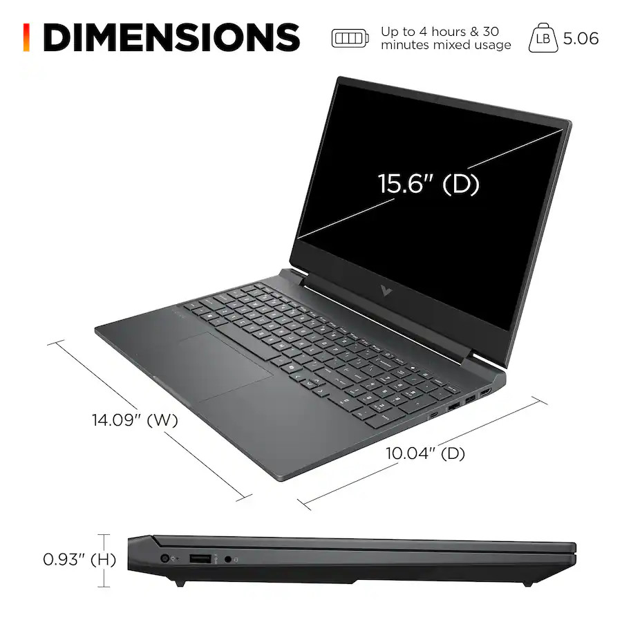 HP Victus Gaming 15.6" 144Hz FHD Core i5-13420H 16GB 1TB SSD GeForce RTX 3050 - Image 7