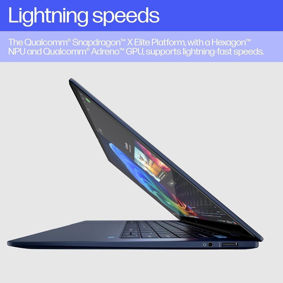 New HP EliteBook Ultra G1q 14" 2.2K Touch Snapdragon X Elite 16GB 1TB SSD IRCAM - Image 8