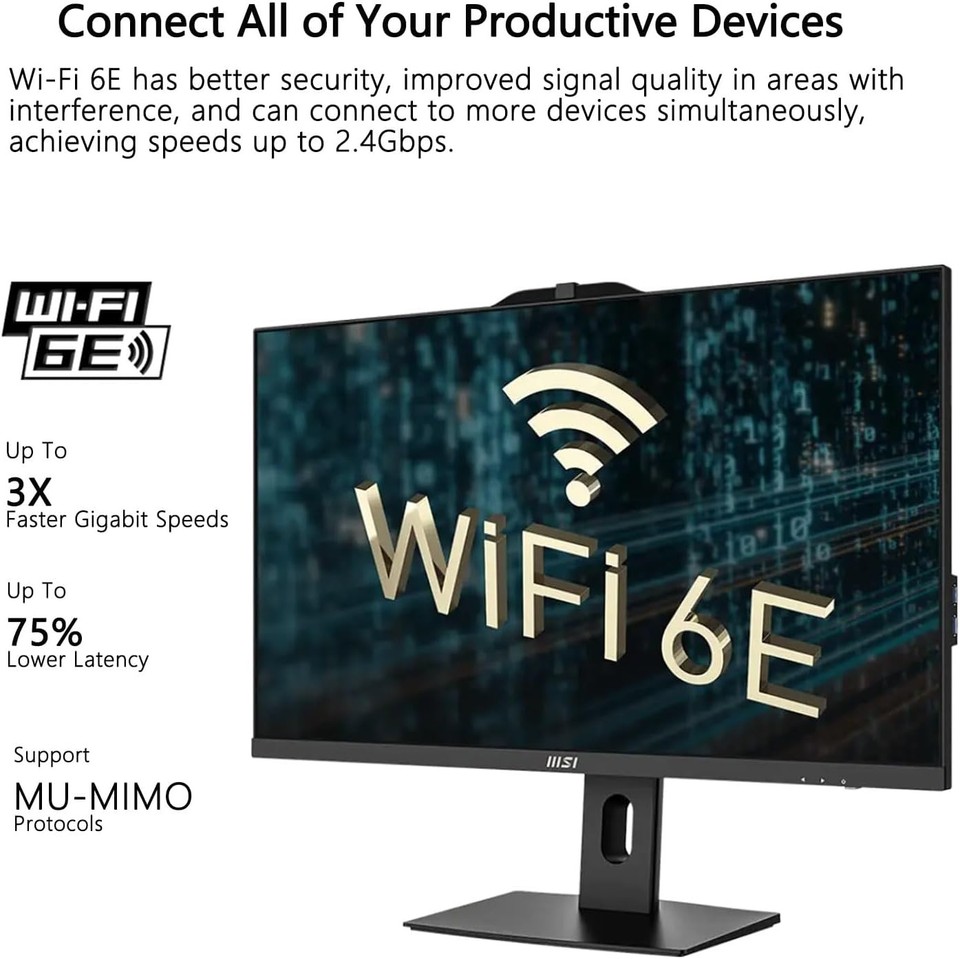 New MSI Pro AP242P 14M 23.8" FHD 100Hz Core i7-14700 32GB 1TB SSD Wi-Fi 3Yr Wrty - Image 8