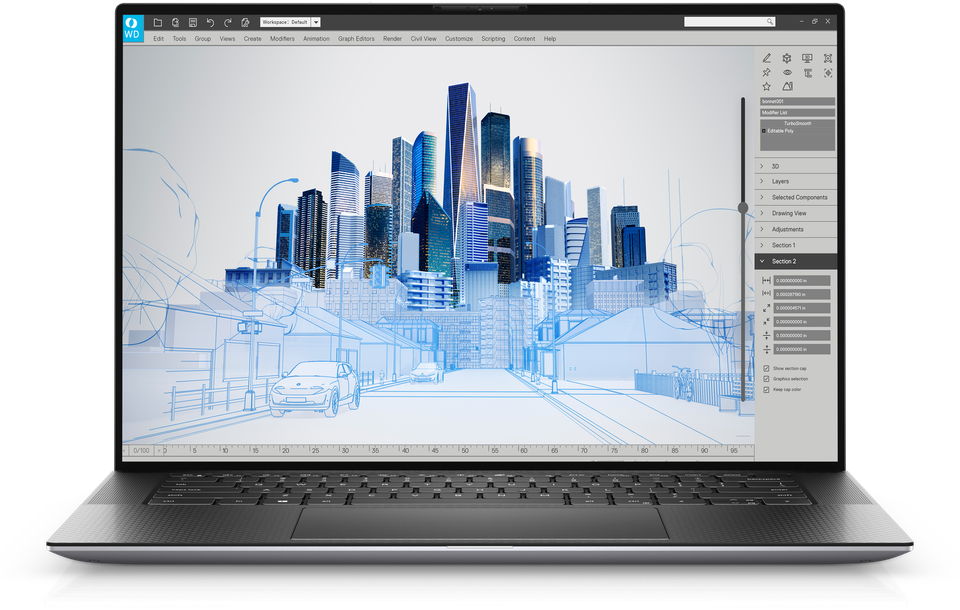 Dell Precision 5560 15.6" UHD+ Touch i7-11850H 32GB 1TB SSD FPRdr Quadro T1200