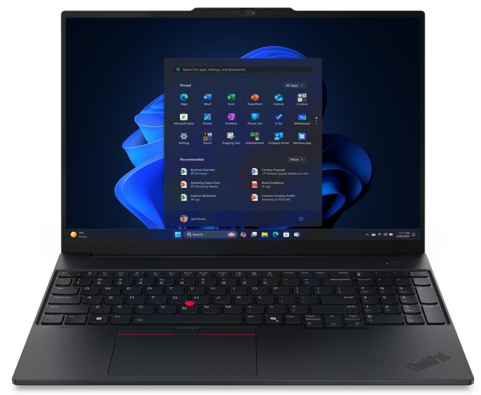 Lenovo ThinkPad E16 Gen 3 16" WUXGA Core 7 240H 16GB 512GB SSD CAM FPReader W11P - Image 2
