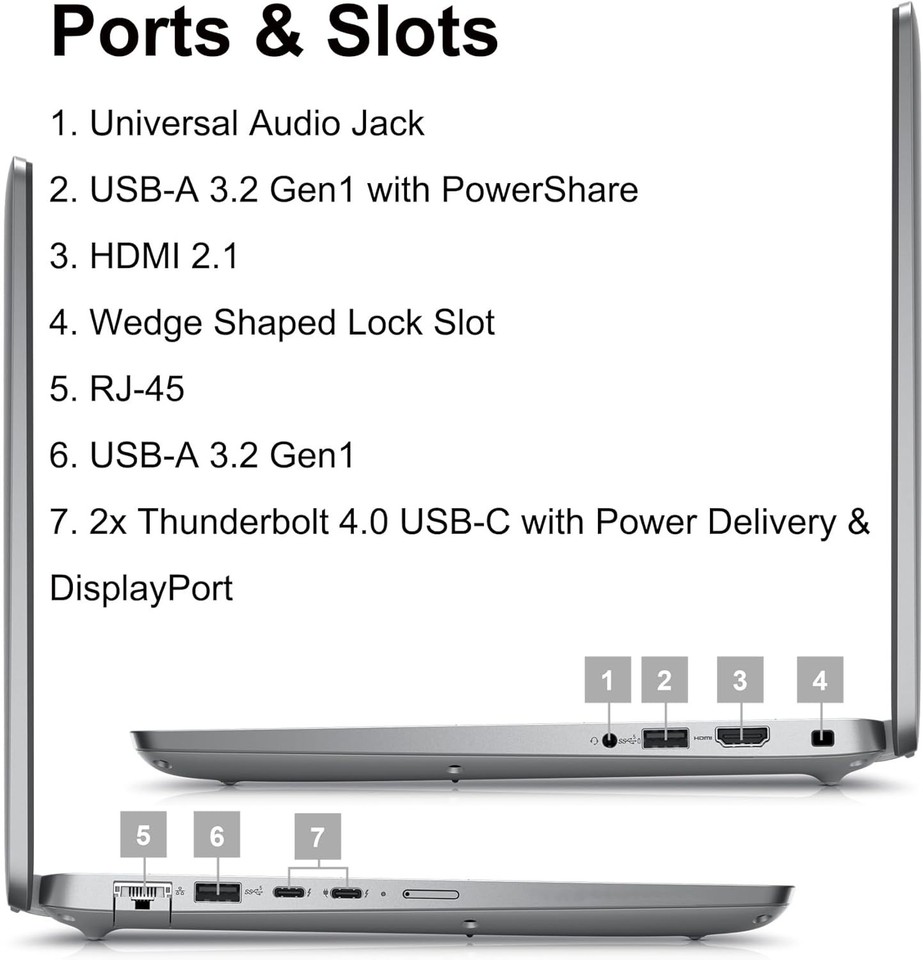 Dell Latitude 5450 14" FHD Core Ultra 5 125U 32GB 1TB PCIe SSD IR Cam Win 11 Pro - Image 6