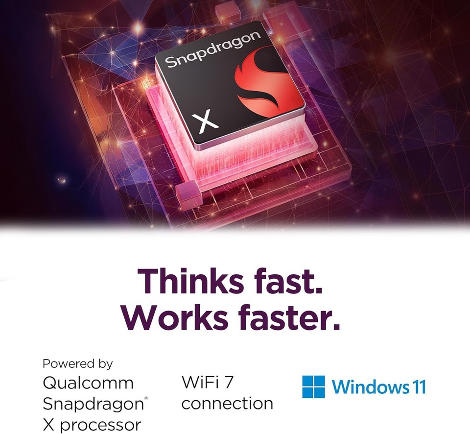 New Lenovo IdeaPad Slim 3x 15.3" WUXGA Touch Snapdragon X X1 16GB 256GB FPR Cam - Image 10