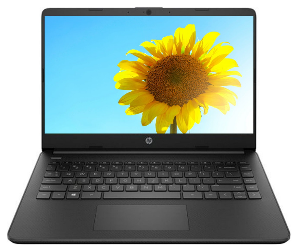 New HP Laptop 14" HD Intel Celeron N4120 4GB 64GB eMMC Webcam Office 365 Black