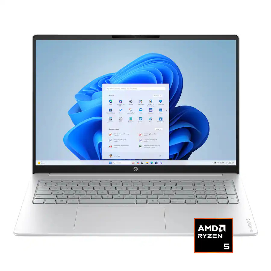 New HP OmniBook 3 16" 2K WUXGA Touch AMD Ryzen 5 40 16GB RAM 256GB SSD Cam W11H