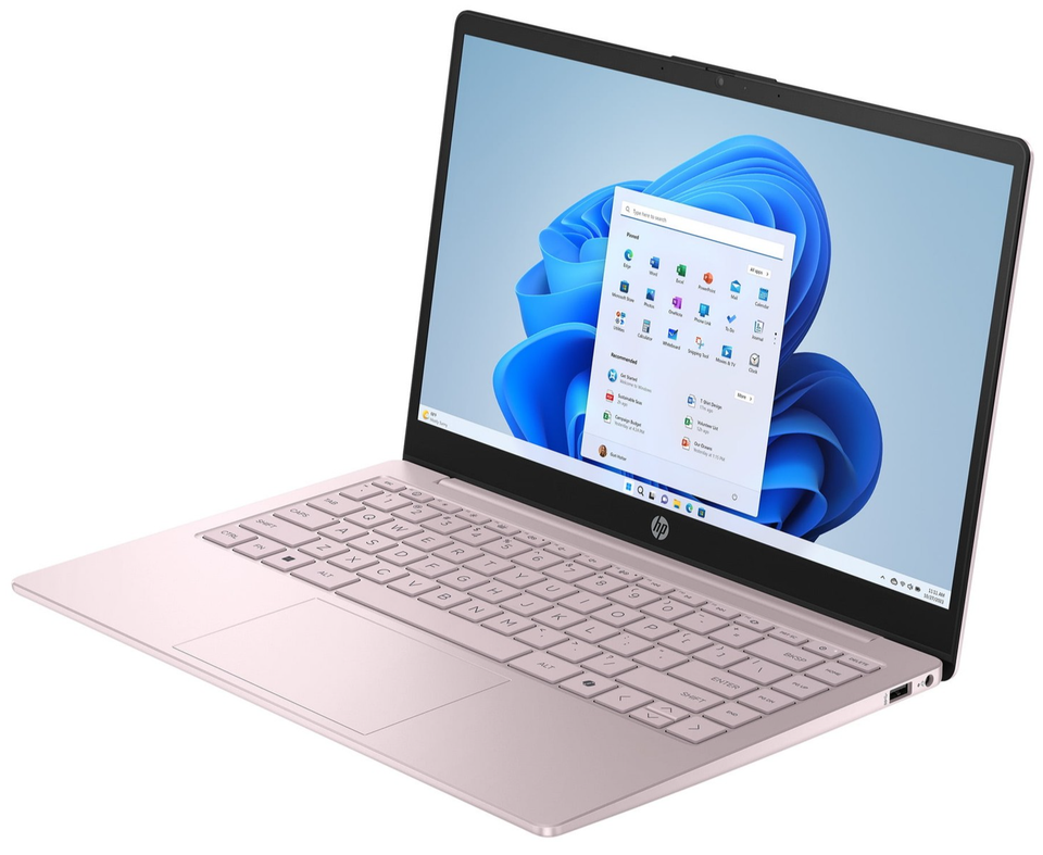 HP Laptop 14" HD Quad-Core Intel N150 8GB RAM 128GB UFS Webcam Windows 11 Pink - Image 4