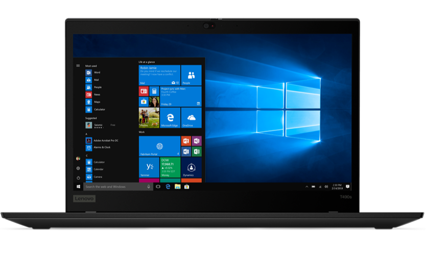 Lenovo ThinkPad T490s 14" FHD Touch Core i5-8265U 16GB 512GB SSD Cam FPR W11Pro - Image 4