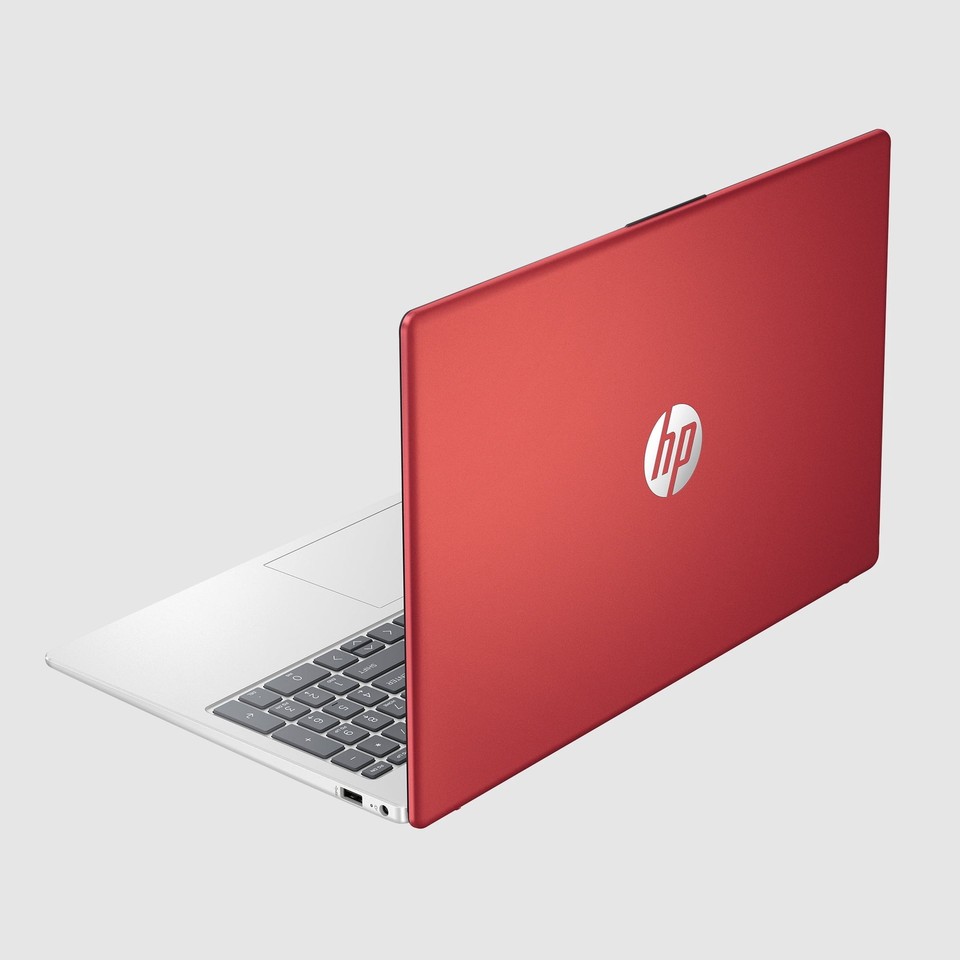 HP 15 Laptop 15.6" HD Pentium Quad-Core N200 16GB 128GB SSD Webcam Win 10 S Red - Image 2