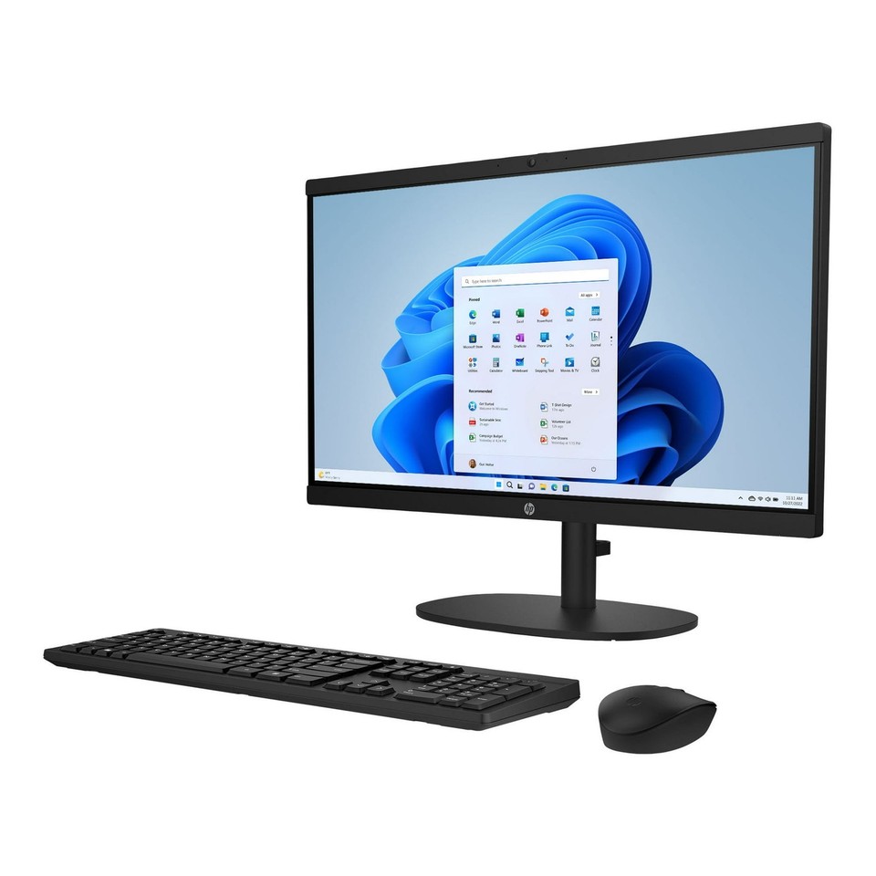 HP All-In-One PC 21.45" FHD Intel Pentium Silver J5040 8GB 128GB SSD Cam Win 11 - Image 3