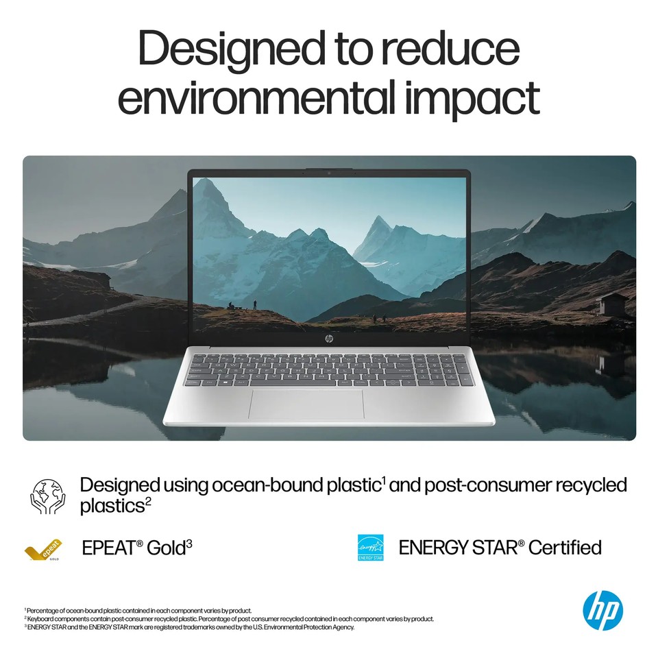 HP 15.6" HD Touch Laptop 6-Core i3-1215U 8GB 256GB PCIe SSD Webcam Windows 11 - Image 9