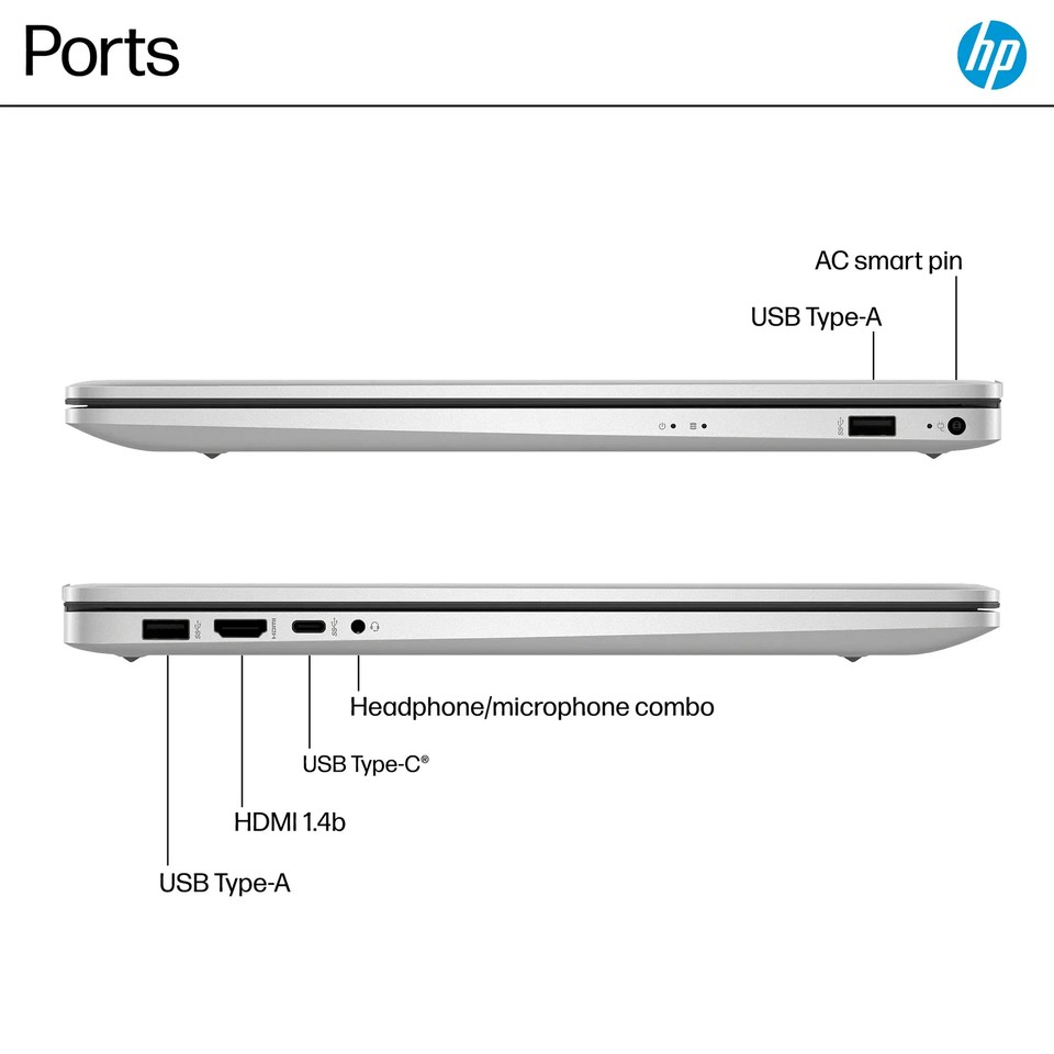 New HP 17.3" HD+ Touch 6-Core Ryzen 5 7430U 16GB 1TB PCIe SSD Webcam Win 11 - Image 6