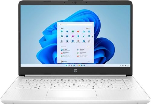 New HP Laptop 14" HD Intel N4500 4GB 64GB eMMC Webcam Office 365 Win 11 S White