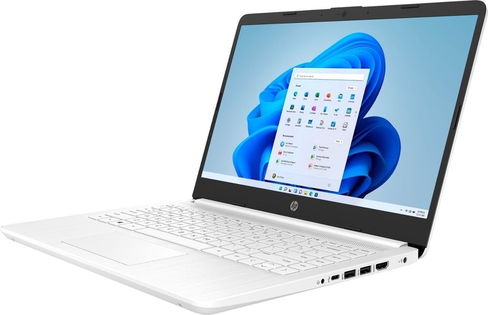New HP Laptop 14" HD Intel N4500 4GB 64GB eMMC Webcam Office 365 Win 11 S White - Image 3