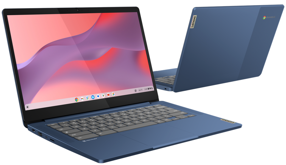 Lenovo IdeaPad Slim 3 Chromebook 14" FHD Touch Kompanio 520 4GB 64GB eMMC Blue - Image 2