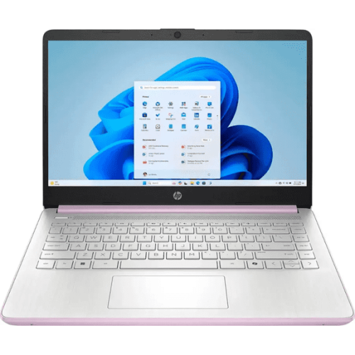 New HP Laptop 14" HD Intel N150 4GB 128GB UFS Webcam Office 365 Win 11 Lavender