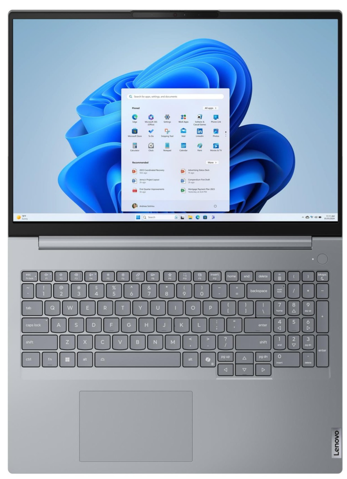 Lenovo ThinkBook G8 16" WUXGA Ultra 5 225U 16GB 512GB SSD Cam FPReader Win11Pro - Image 3